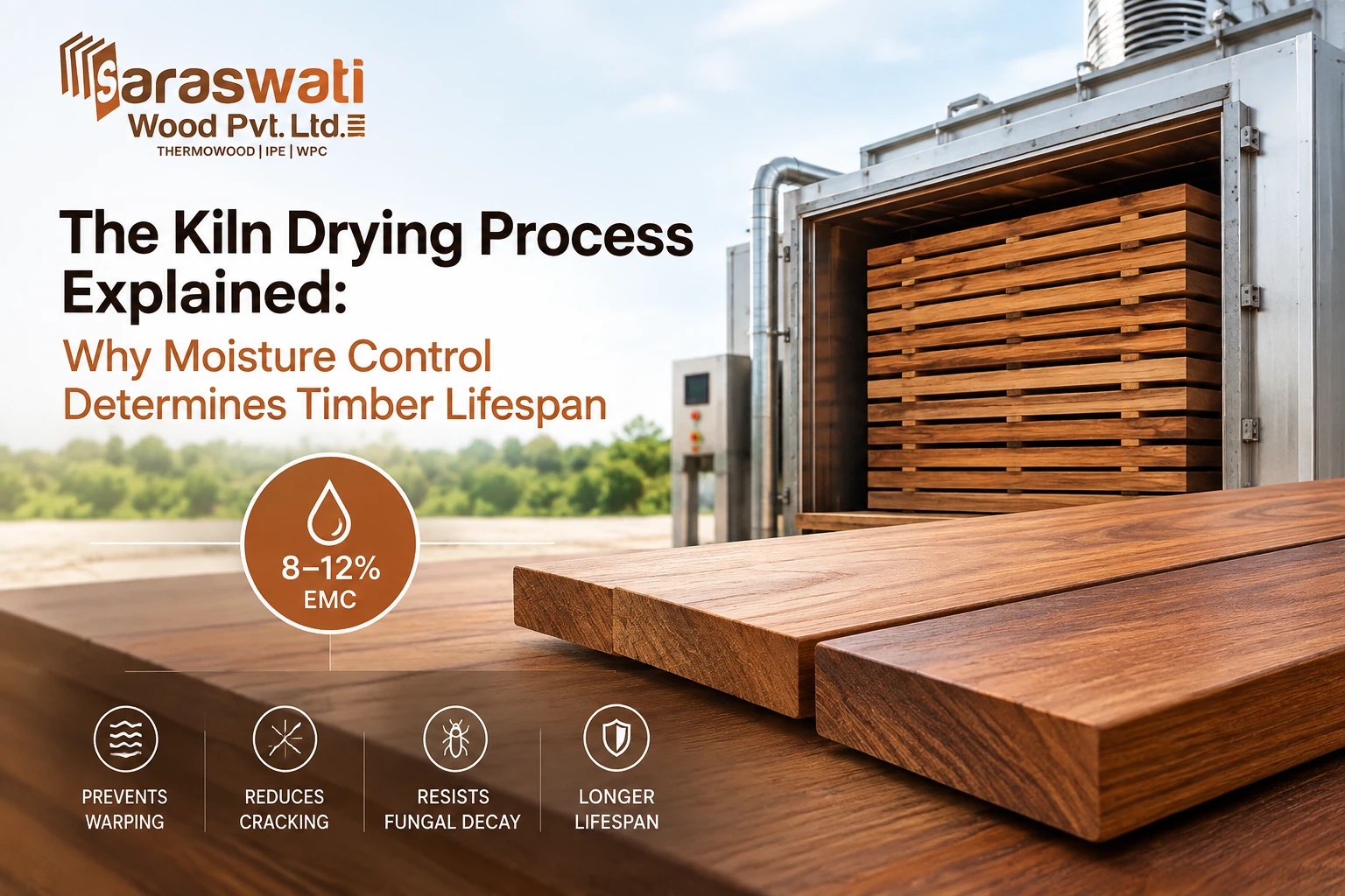 The Kiln Drying Process Explained: Why Moisture Control Determines Timber Lifespan