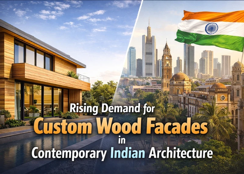 Rising Demand For Custom Wood Facades In Contemporary Indian Architecture